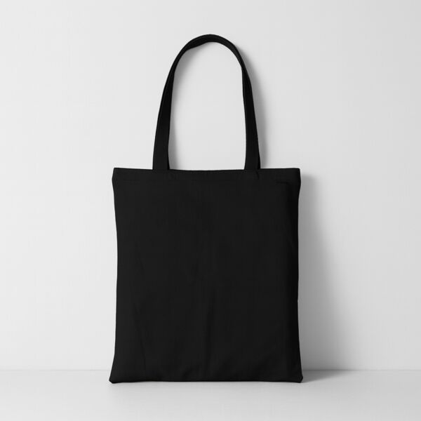 Flat Tote Bag (Black) Thumbnail