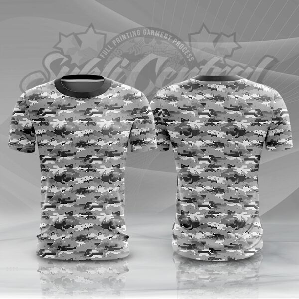 Camouflage Design Full Print Roundneck Shirt Thumbnail
