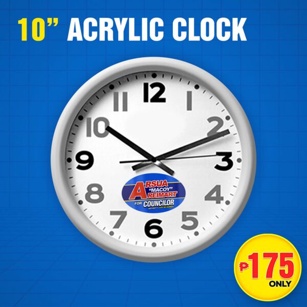 10" Acrylic Wall Clock Thumbnail