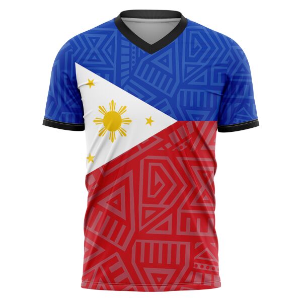 Philippine Design V-Neck Shirt Full Print Sublimation Thumbnail