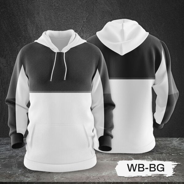 3 Color Combination Hoodie Jacket Full Print Sublimation Thumbnail