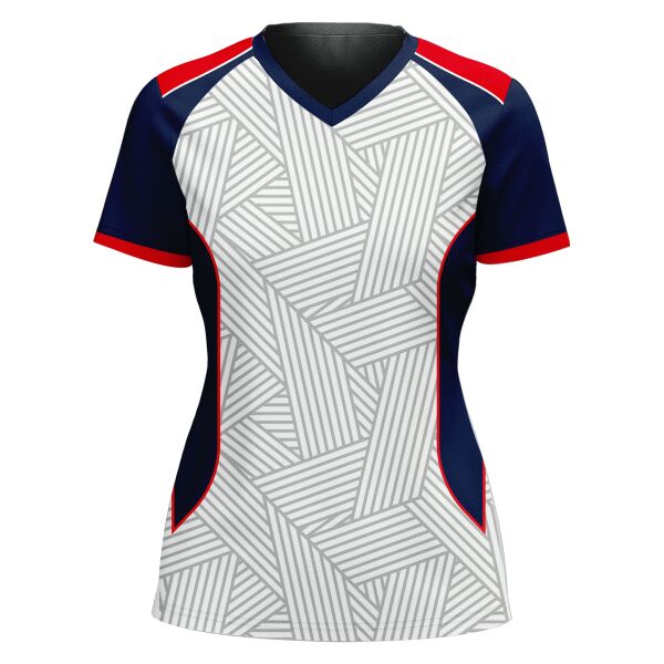 V-neck Volleyball Jersey Full Print Sublimation Thumbnail