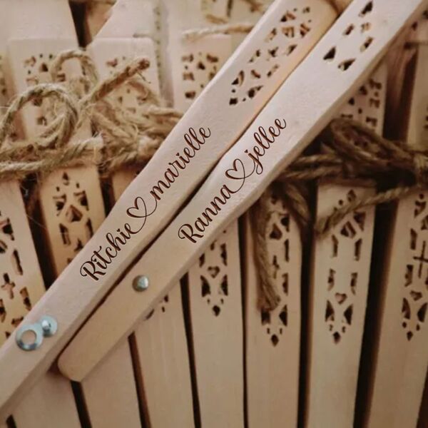 Engrave Wooden Fan Thumbnail