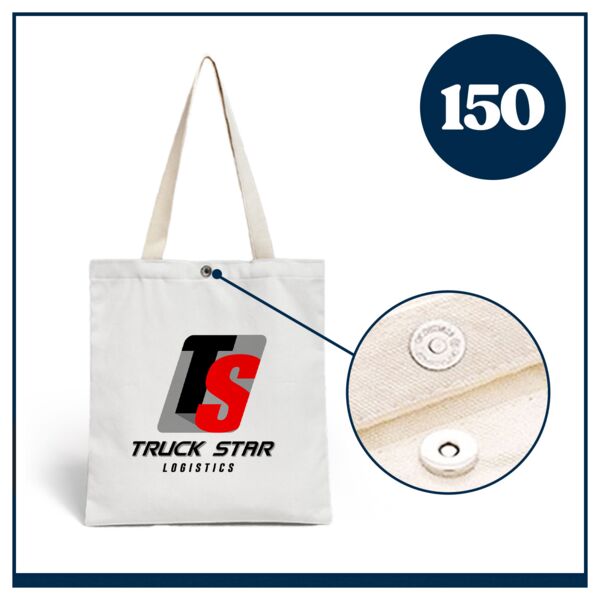 Polycanvas Bag with Button Thumbnail