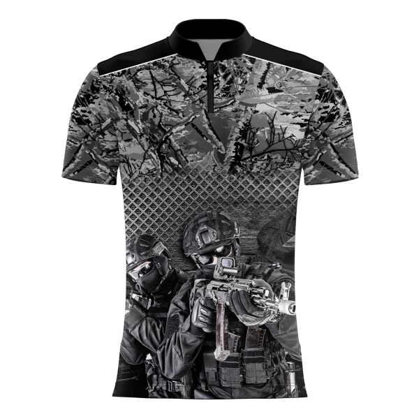 Tactical Design Full Print Sublimation Chinese Collar Thumbnail