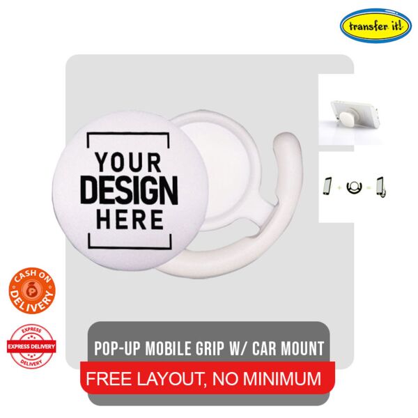 Pop-up Mobile Grip w/ Car Mount Thumbnail